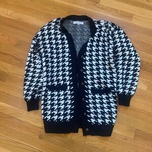 Loft women’s houndstooth cardigan